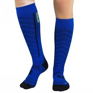 NEW ZENSAH unisex featherweight compression socks in sporty blue